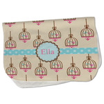 Kissing Birds Burp Cloth - Fleece w/ Name or Text