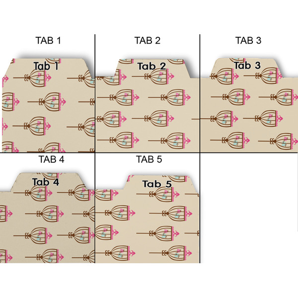 Kissing Birds Page Dividers - Set of 5 - Approval