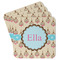 Kissing Birds Paper Coasters w/ Name or Text