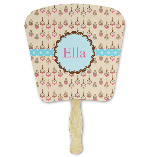 Custom Kissing Birds Paper Fan (Personalized)