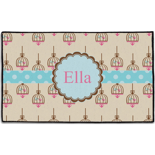 Custom Kissing Birds Door Mat - 60"x36" (Personalized)