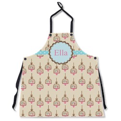 Kissing Birds Apron Without Pockets w/ Name or Text