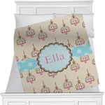 Kissing Birds Minky Blanket (Personalized)