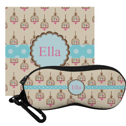 Kissing Birds Eyeglass Case & Cloth (Personalized)