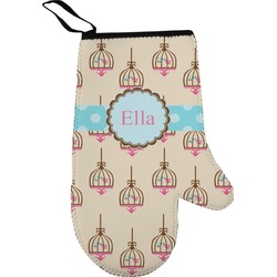 Kissing Birds Right Oven Mitt (Personalized)