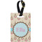 Kissing Birds Plastic Luggage Tag - Rectangular w/ Name or Text