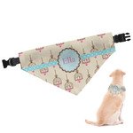 Kissing Birds Dog Bandana - Large (Personalized)