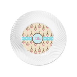 Kissing Birds Plastic Party Appetizer & Dessert Plates - 6" (Personalized)