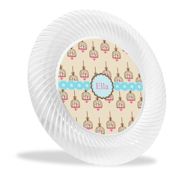 Custom Kissing Birds Plastic Party Dinner Plates - 10" (Personalized)