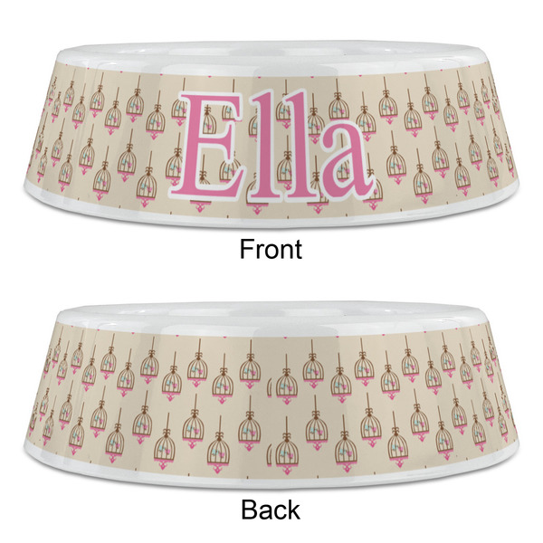 Kissing Birds Plastic Pet Bowls - Large - APPROVAL