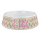 Kissing Birds Plastic Dog Bowl - Large (Personalized)