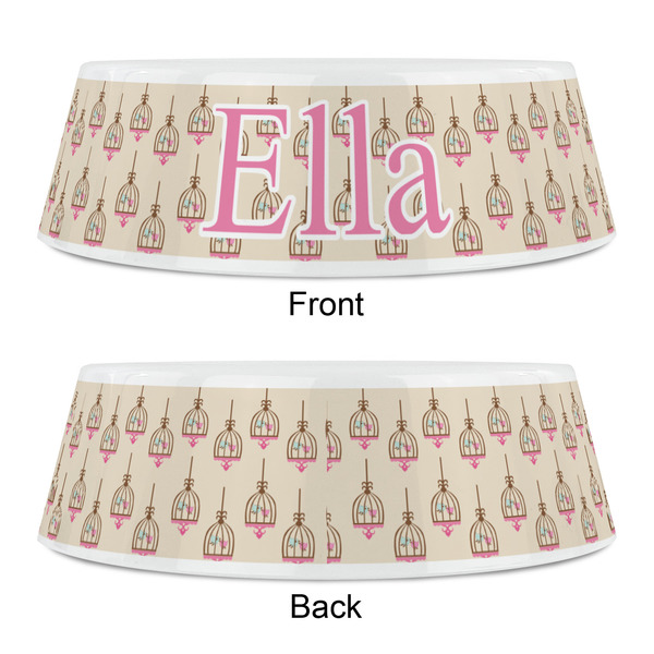 Kissing Birds Plastic Pet Bowls - Small - APPROVAL