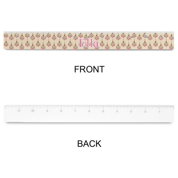 Kissing Birds Plastic Ruler - 12" - APPROVAL
