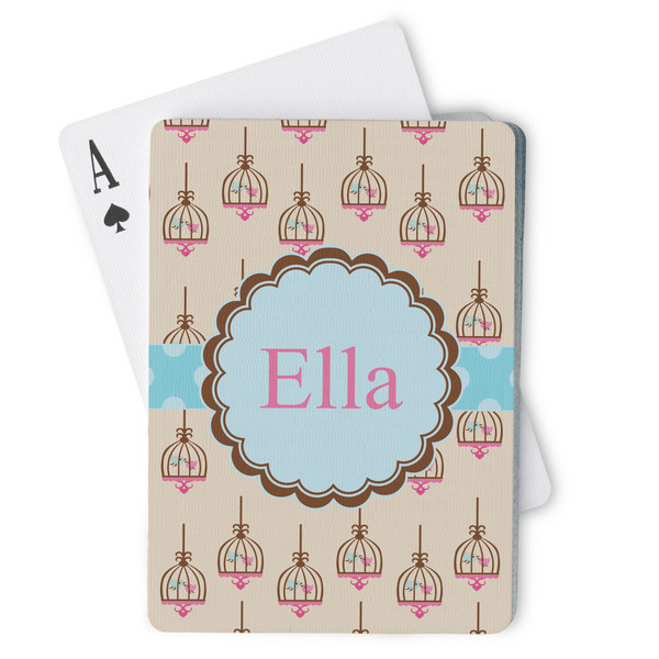 Custom Kissing Birds Playing Cards (Personalized)