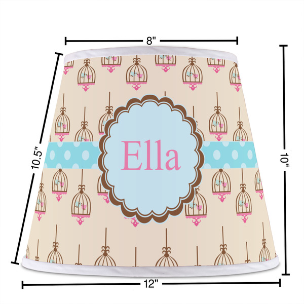 Kissing Birds Poly Film Empire Lampshade - Dimensions