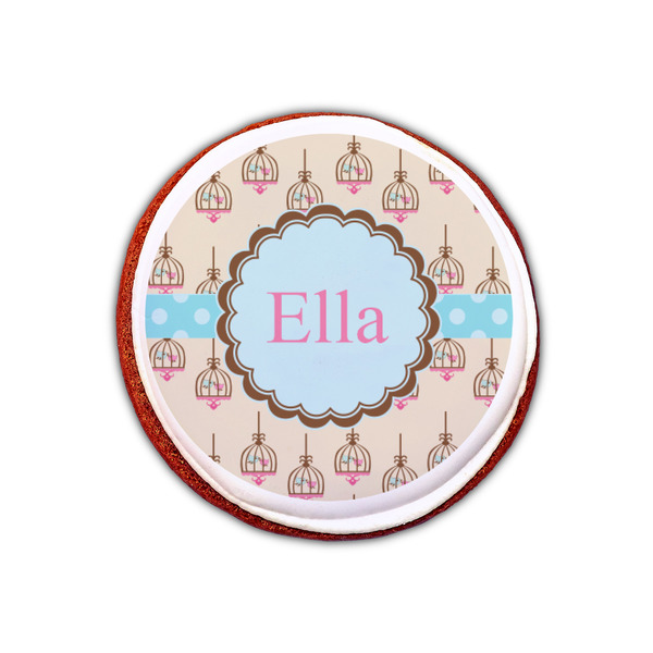 Kissing Birds Printed Icing Circle - XSmall - On Cookie