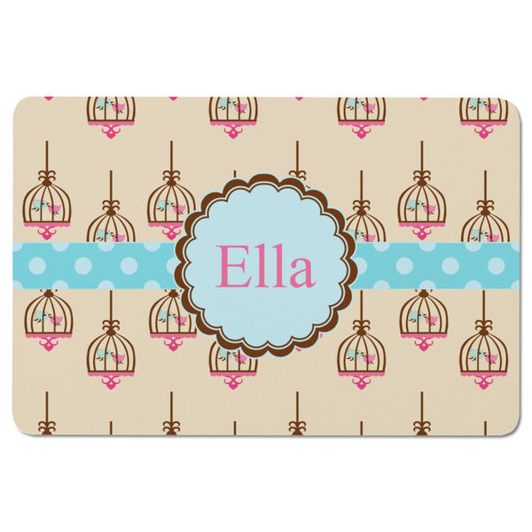 Kissing Birds Rectangular Fridge Magnet - FRONT