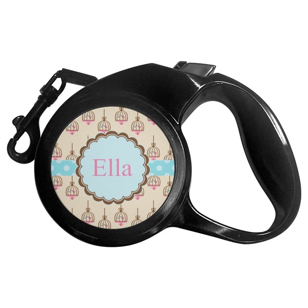 Custom Kissing Birds Retractable Dog Leash (Personalized)
