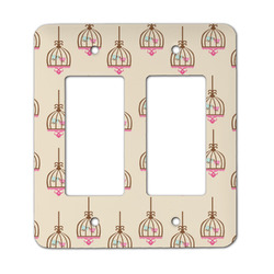 Kissing Birds Rocker Style Light Switch Cover - Two Switch
