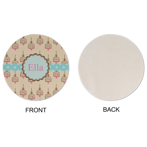 Kissing Birds Round Linen Placemats - APPROVAL (single sided)