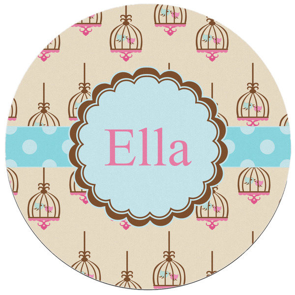 Kissing Birds Round Mousepad - APPROVAL