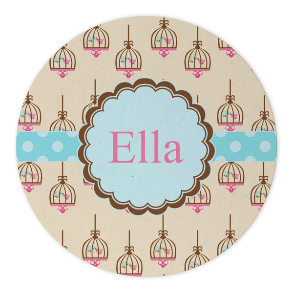 Kissing Birds Round Paper Coaster - Approval