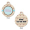 Kissing Birds Round Pet ID Tag - Large - Approval