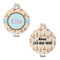 Kissing Birds Round Pet Tag - Front & Back