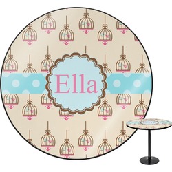 Kissing Birds Round Table - 30" (Personalized)