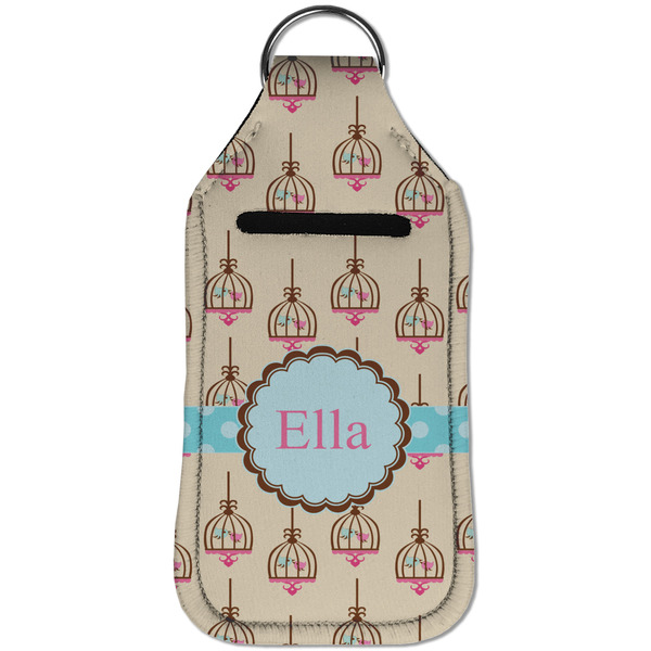 Kissing Birds Sanitizer Holder Keychain - Large (Front)