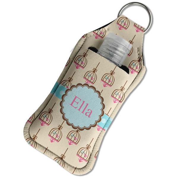 Kissing Birds Sanitizer Holder Keychain - Large in Case