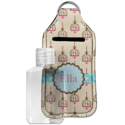 Kissing Birds Hand Sanitizer & Keychain Holder - Large (Personalized)