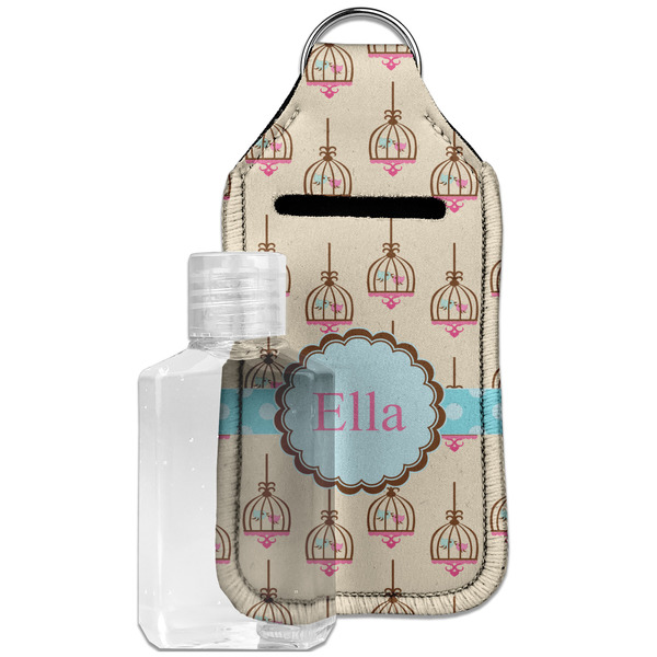 Custom Kissing Birds Hand Sanitizer & Keychain Holder - Large (Personalized)