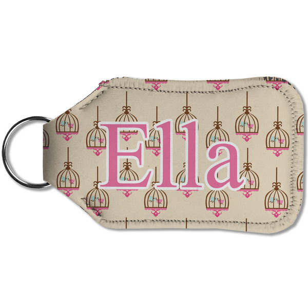 Kissing Birds Sanitizer Holder Keychain - Small (Back)