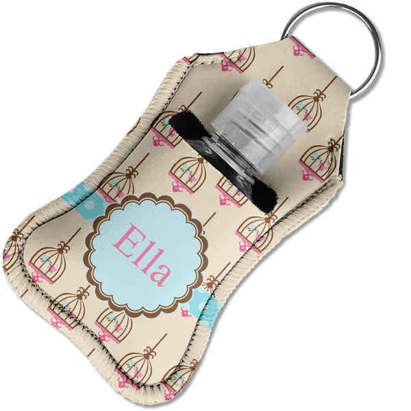 Kissing Birds Sanitizer Holder Keychain - Small in Case