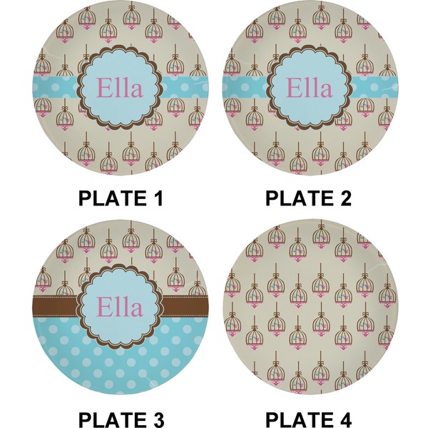 Kissing Birds Set of Appetizer / Dessert Plates (Approval)