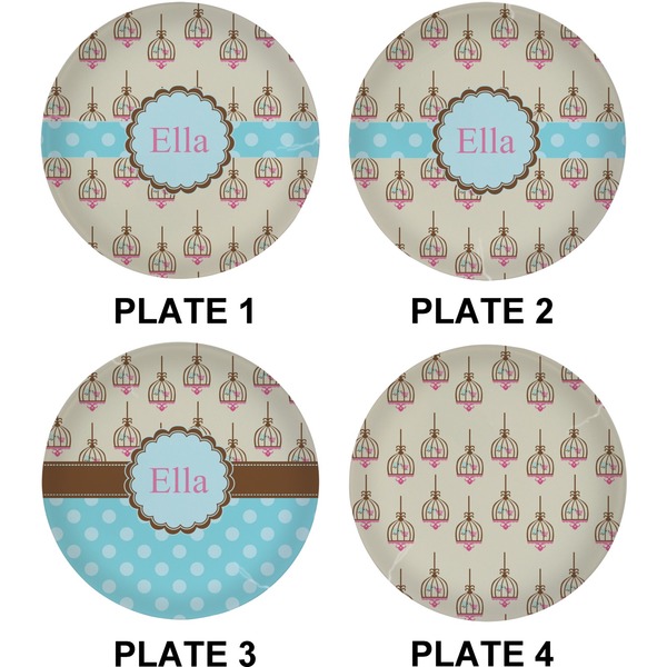 Kissing Birds Set of Lunch / Dinner Plates (Approval)