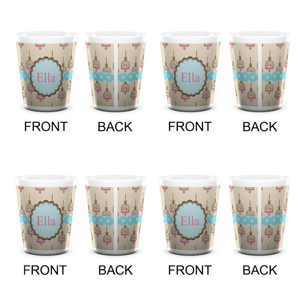 Kissing Birds Shot Glass - White - Set of 4 - APPROVAL
