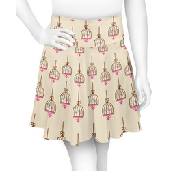 Kissing Birds Skater Skirt - Large (Personalized)