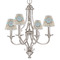 Kissing Birds Small Chandelier Shade - LIFESTYLE (on chandelier)