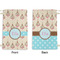 Kissing Birds Small Laundry Bag - Front & Back View
