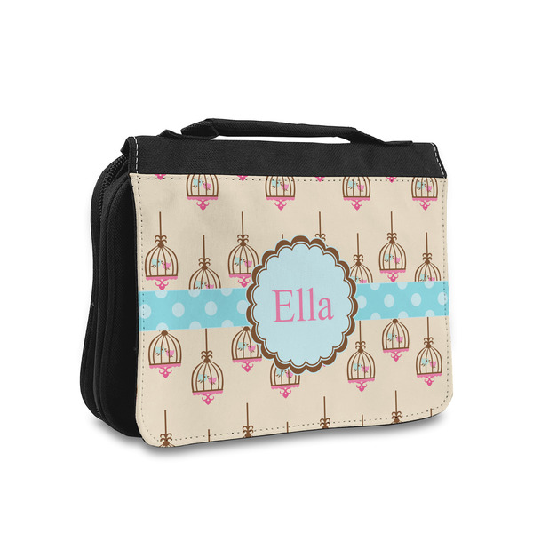 Custom Kissing Birds Toiletry Bag - Small (Personalized)