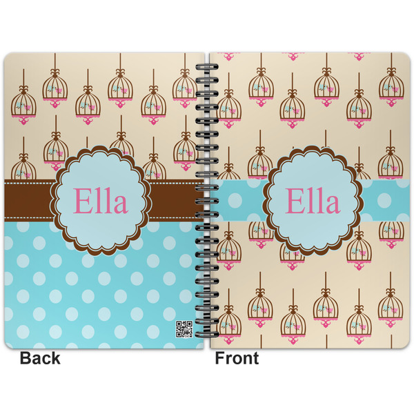 Kissing Birds Spiral Journal 7 x 10 - Apvl