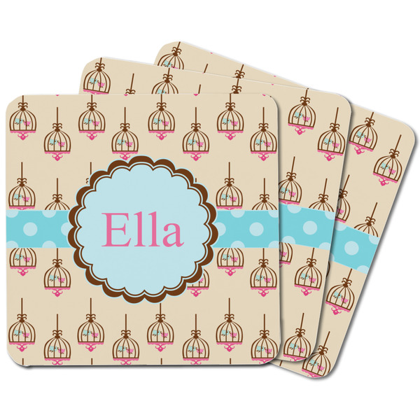 Kissing Birds Square Fridge Magnet - MAIN