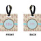 Kissing Birds Square Luggage Tag (Front + Back)