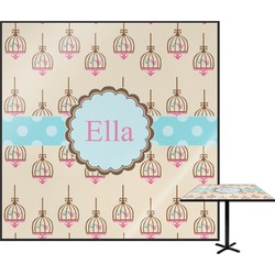 Kissing Birds Square Table Top (Personalized)