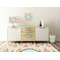 Kissing Birds Square Wall Decal Wooden Desk