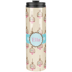Kissing Birds Stainless Steel Skinny Tumbler - 20 oz (Personalized)