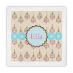 Kissing Birds Standard Decorative Napkins (Personalized)