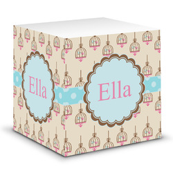Kissing Birds Sticky Note Cube (Personalized)